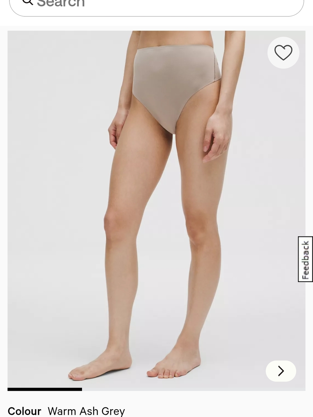 Wundermost Ultra-Soft Nulu High-Waist Thong Underwear In Warm Ash Grey